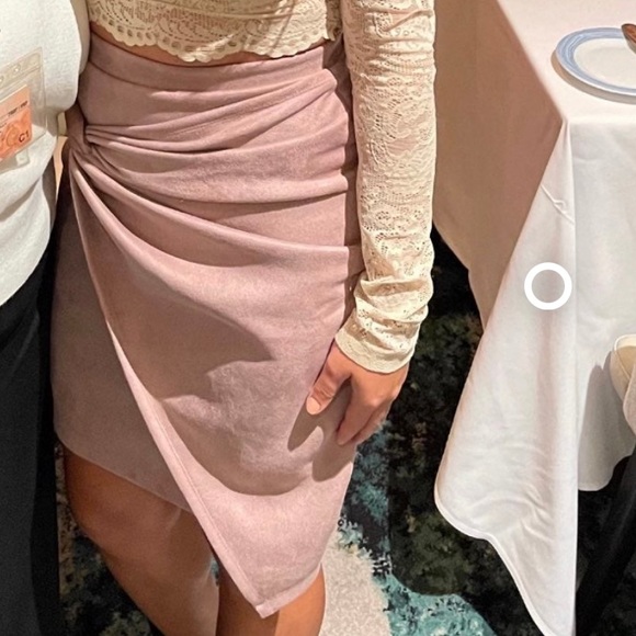 iris Dresses & Skirts - Iris Suede Pink Skirt